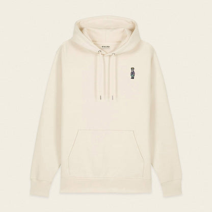 Bio Hoodie - Llama on Tour in Beige - Paw & Pixel Stickdesign