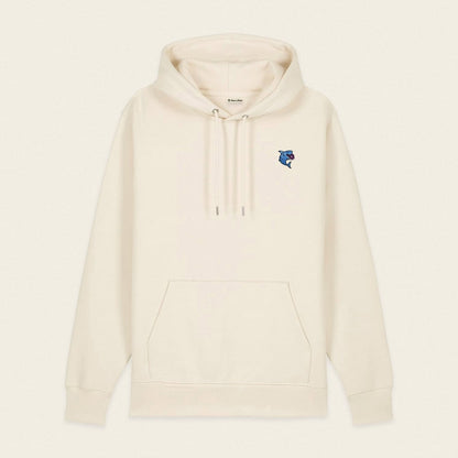 Bio Hoodie - Snack Attack in Beige - Paw & Pixel Stickdesign
