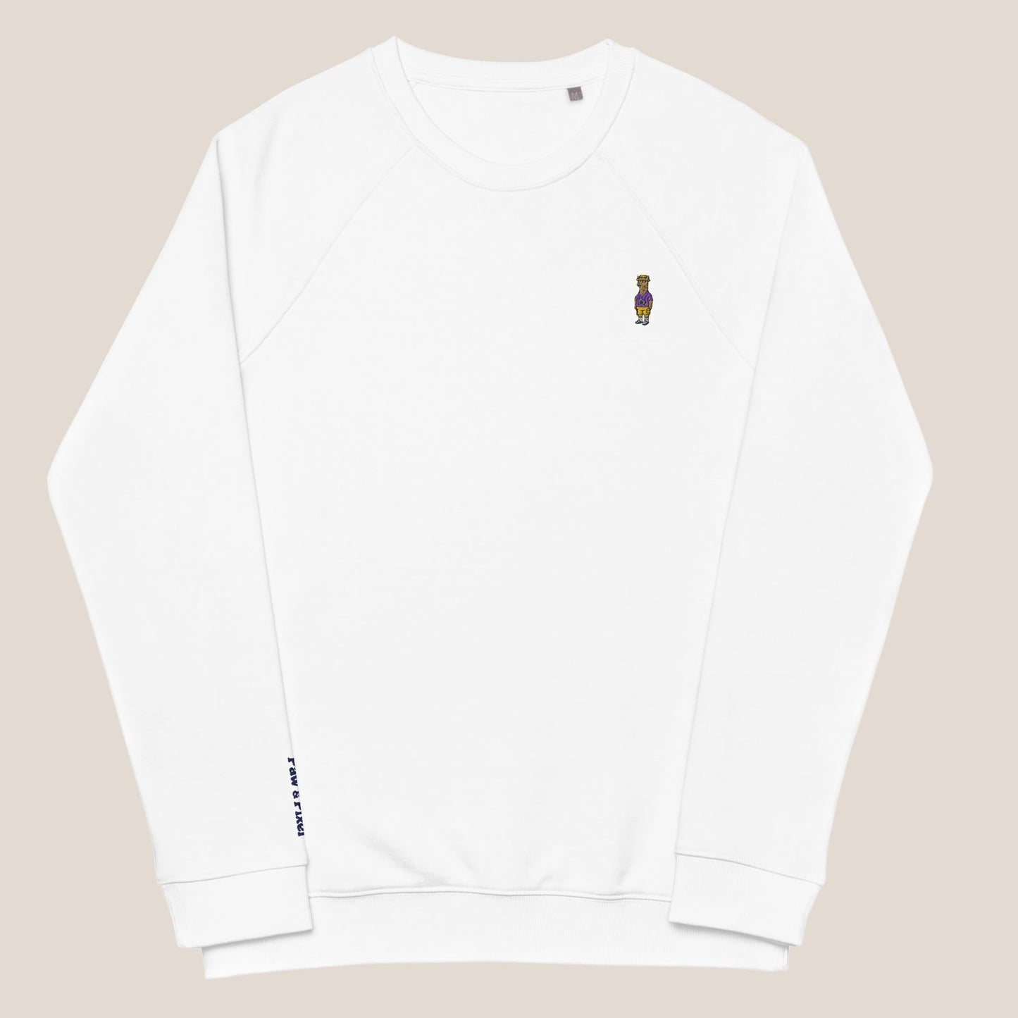 Bio - Sweatshirt - Llama on Tour in Weiß - Paw & Pixel Stickdesign