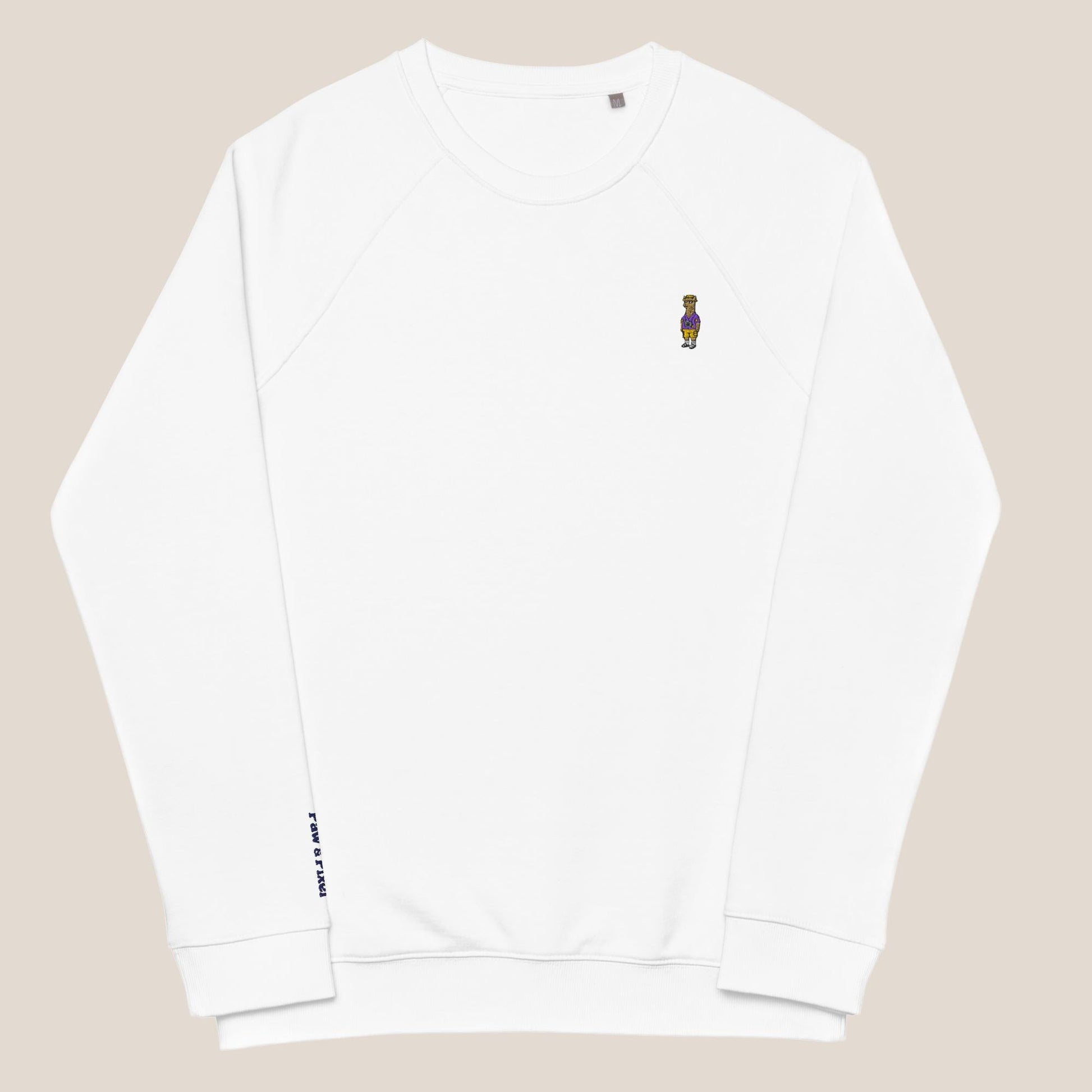 Bio - Sweatshirt - Llama on Tour in Weiß - Paw & Pixel Stickdesign