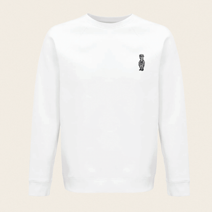 Bio - Sweatshirt - Llama on Tour in Weiß - Paw & Pixel Stickdesign