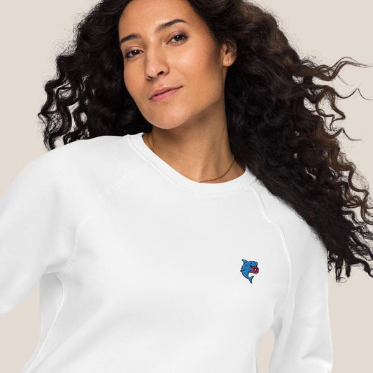 Bio Sweatshirt - Snack Attack in Burgunder - Paw & Pixel Stickdesign