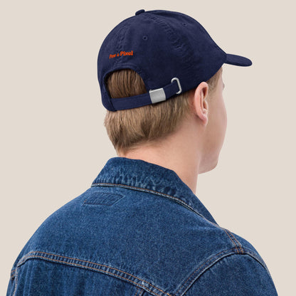 Cord Cap - Business Esel in Oxford Navy - Paw & Pixel Stickdesign