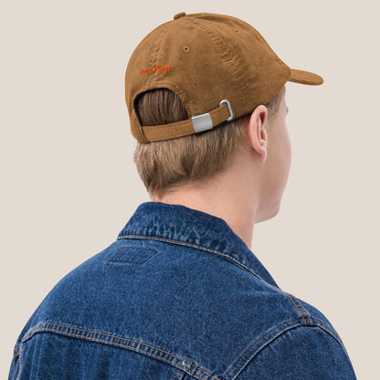 Cord Cap - Coffee Junkie in Oxford Navy - Paw & Pixel Stickdesign