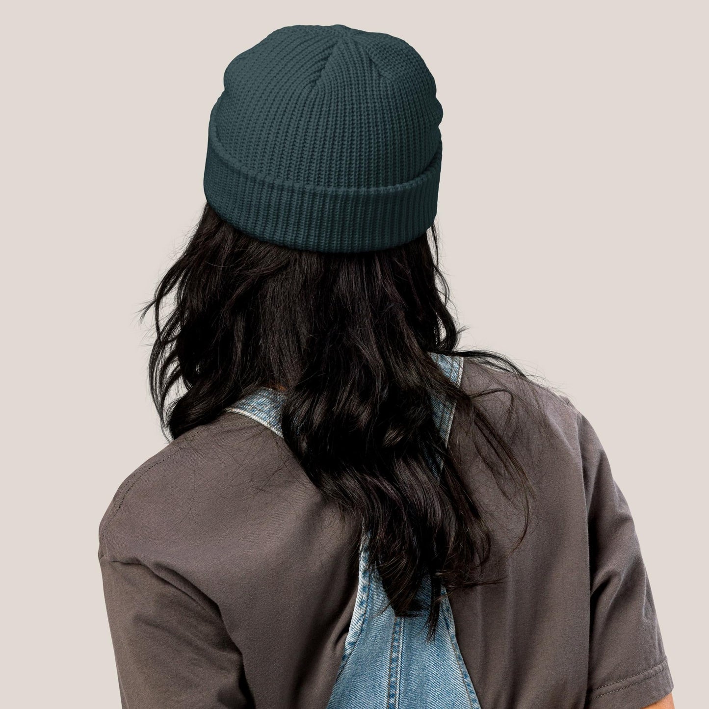 Fischermütze - Coffee Junkie in Waldgrün - Paw & Pixel Stickdesign