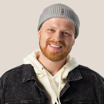 Fischermütze - Llama on Tour in Petrol - Paw & Pixel Stickdesign