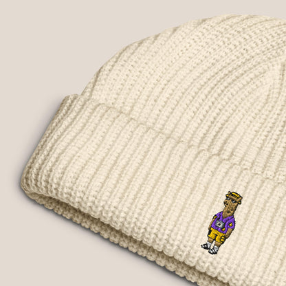 Fischermütze - Llama on Tour in Cremeweiß - Paw & Pixel Stickdesign
