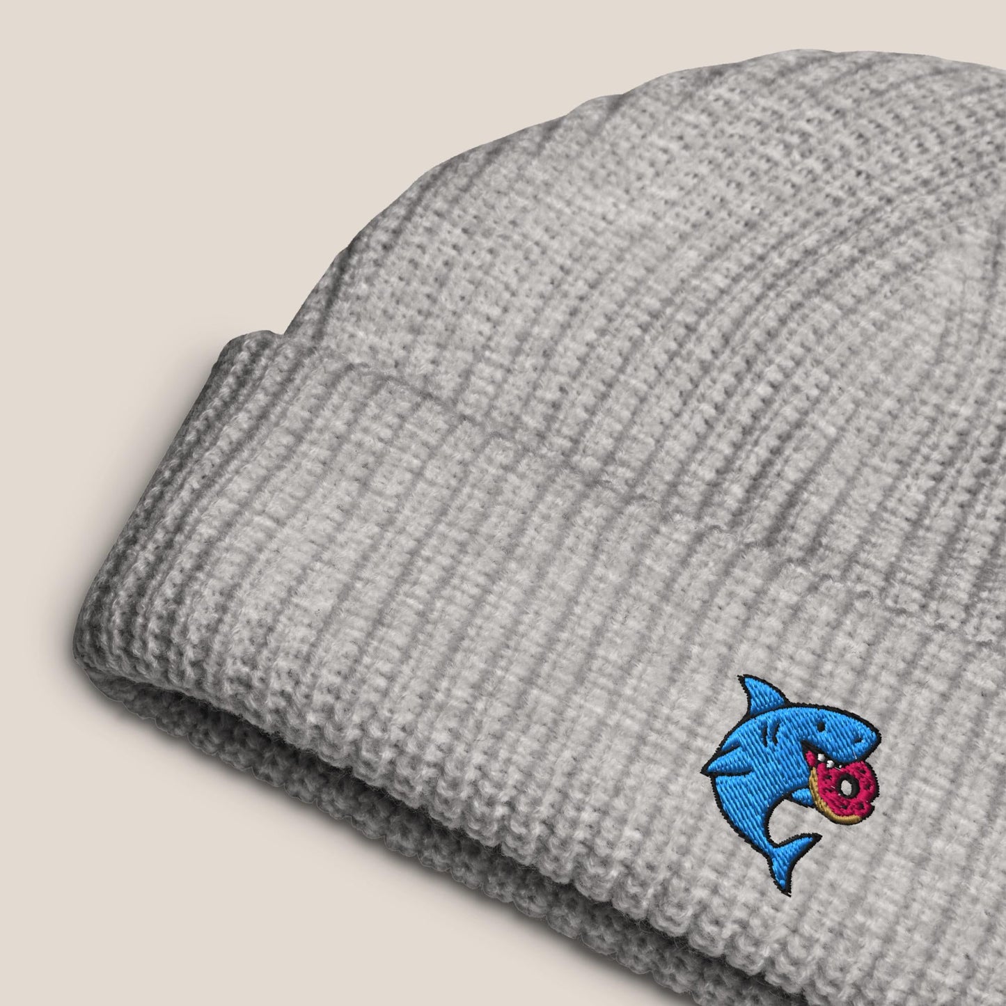 Fischermütze - Snack Attack in Grau - Paw & Pixel Stickdesign