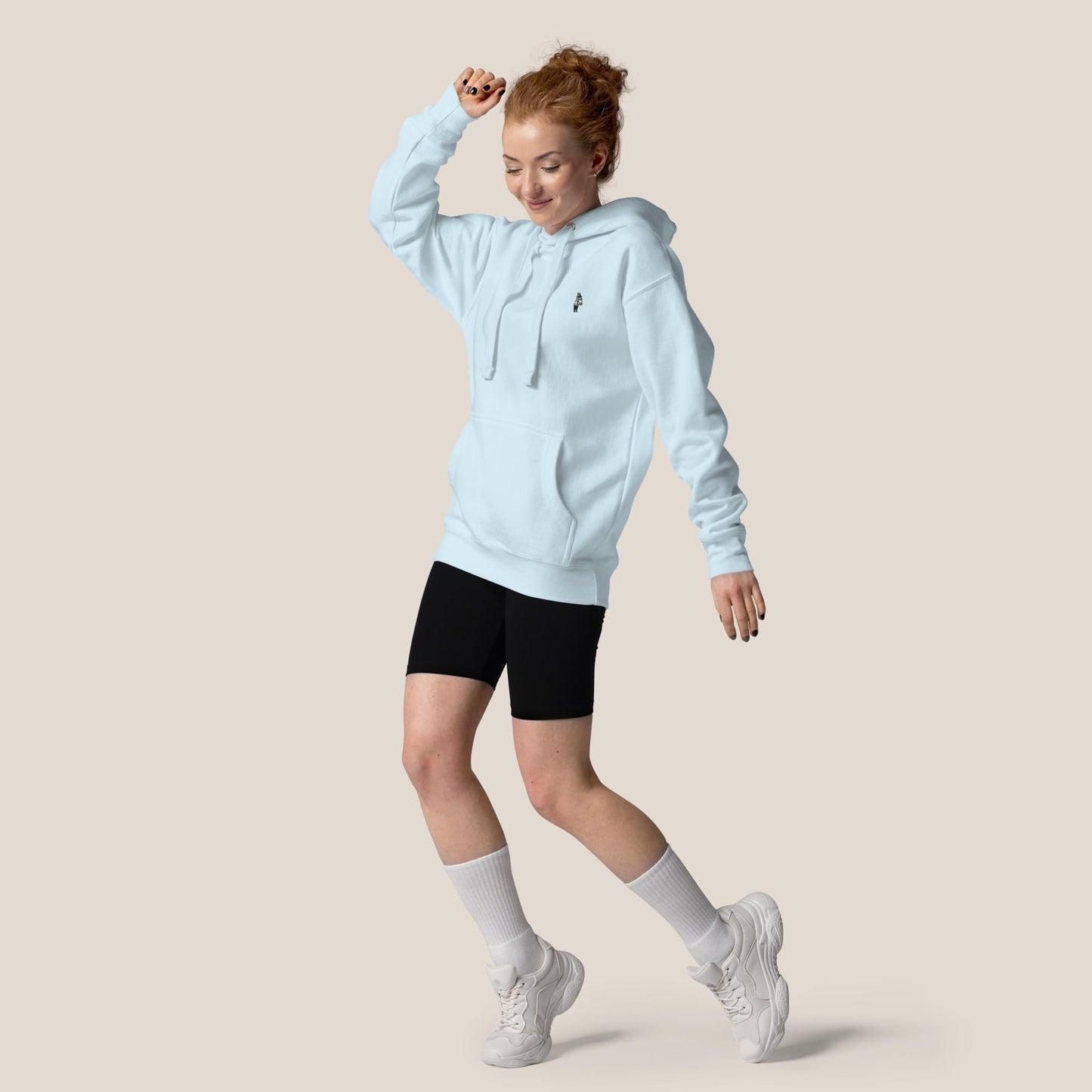 Hoodie - Business Esel in Burgunder - Paw & Pixel Stickdesign