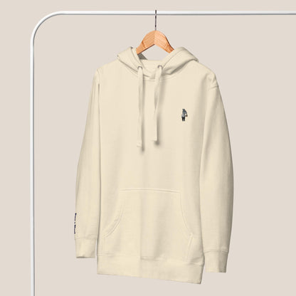 Hoodie - Business Esel in Cremeweiß - Paw & Pixel Stickdesign