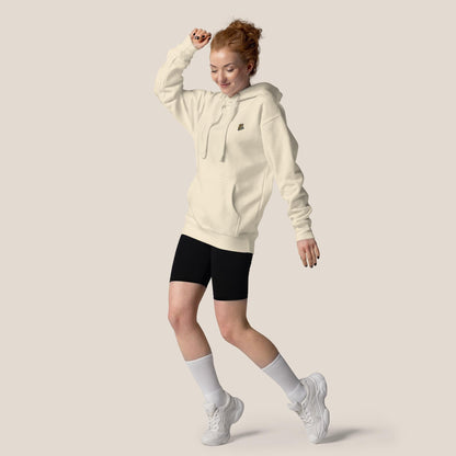 Hoodie - Coffee Junkie in Burgunder - Paw & Pixel Stickdesign