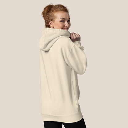 Hoodie - Coffee Junkie in Burgunder - Paw & Pixel Stickdesign