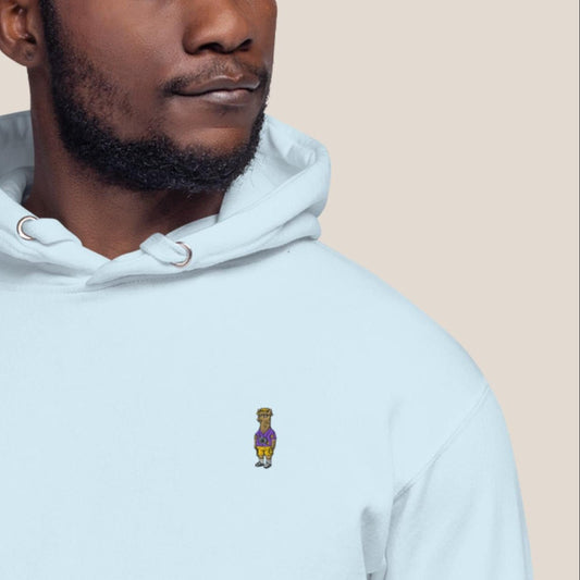 Hoodie - Llama on Tour in Burgunder - Paw & Pixel Stickdesign