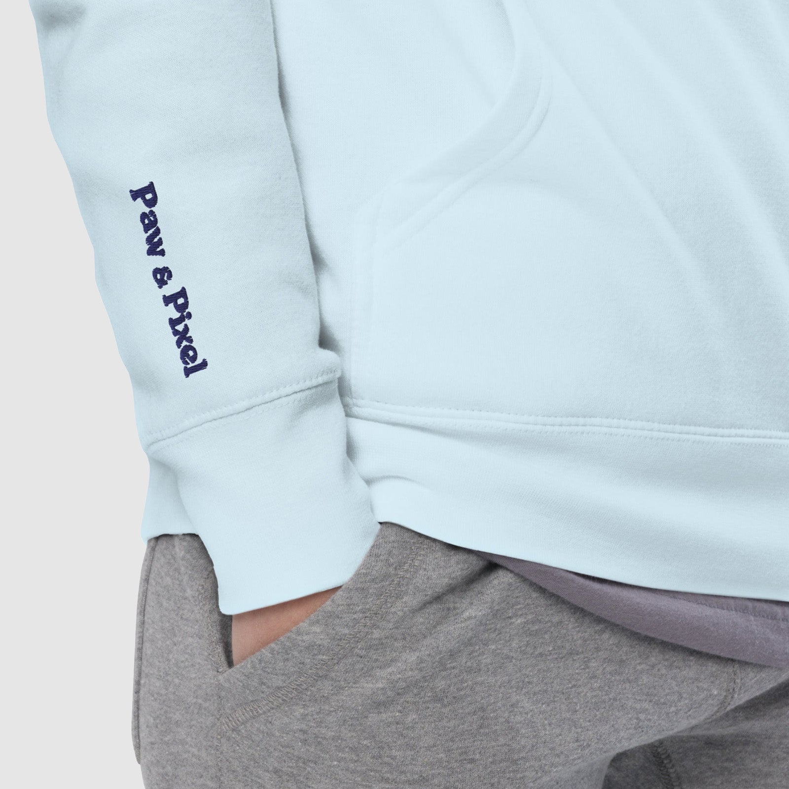 Hoodie - Snack Attack in Burgunder - Paw & Pixel Stickdesign