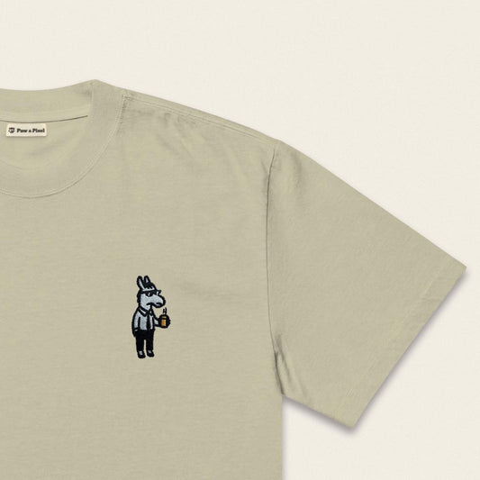 Oversized T-Shirt - Business Esel in Schwarz - Paw & Pixel Stickdesign