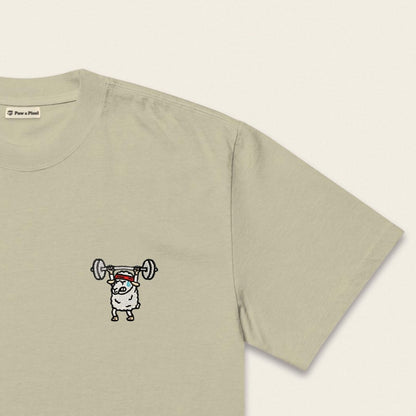 Oversized T-Shirt - Strong Sheep in Schwarz - Paw & Pixel Stickdesign