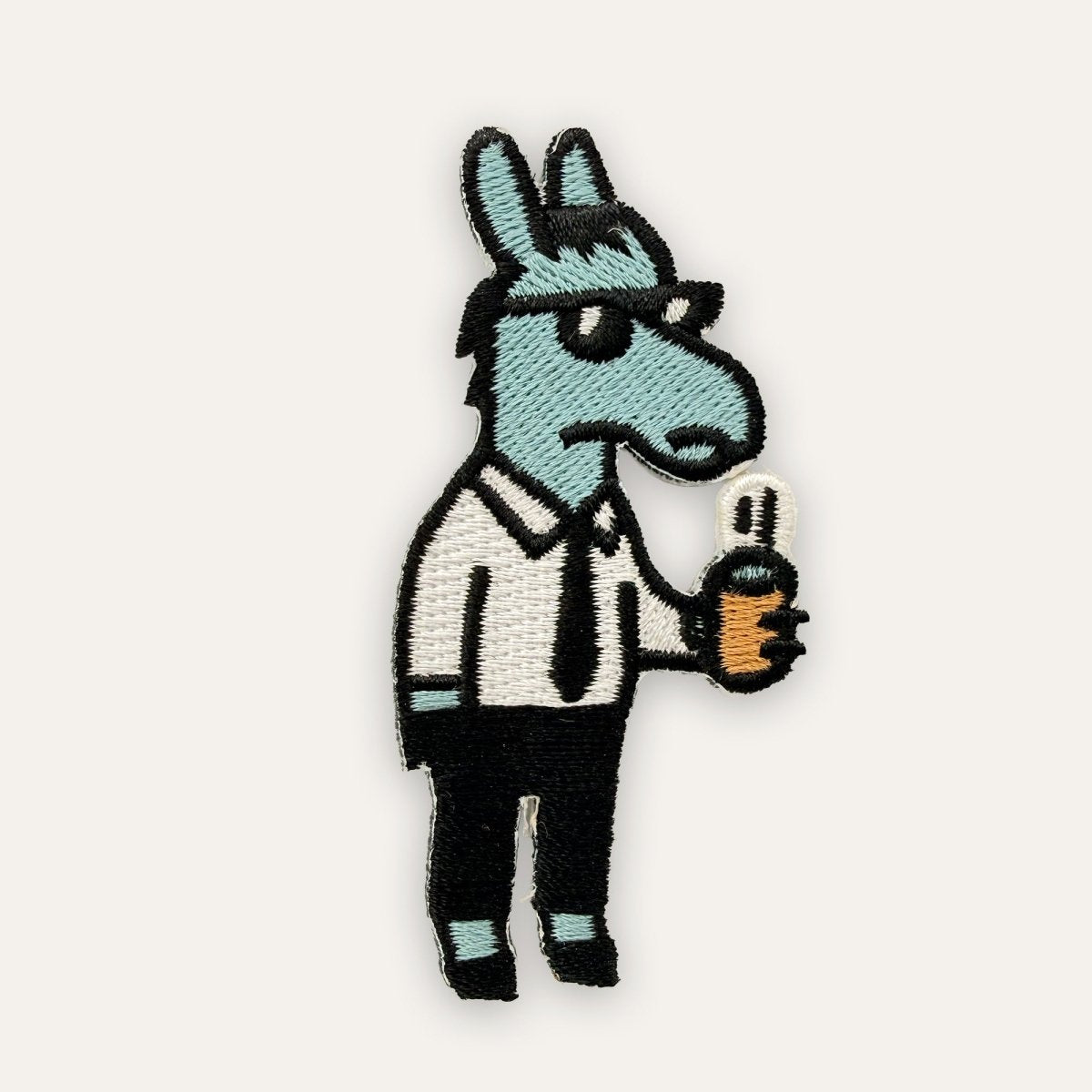 Patch – Business Esel in - Paw & Pixel Stickdesign