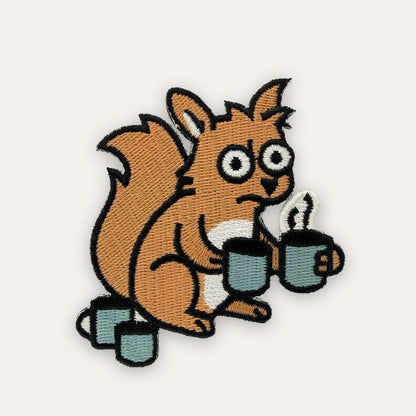 Patch – Coffee Junkie in - Paw & Pixel Stickdesign