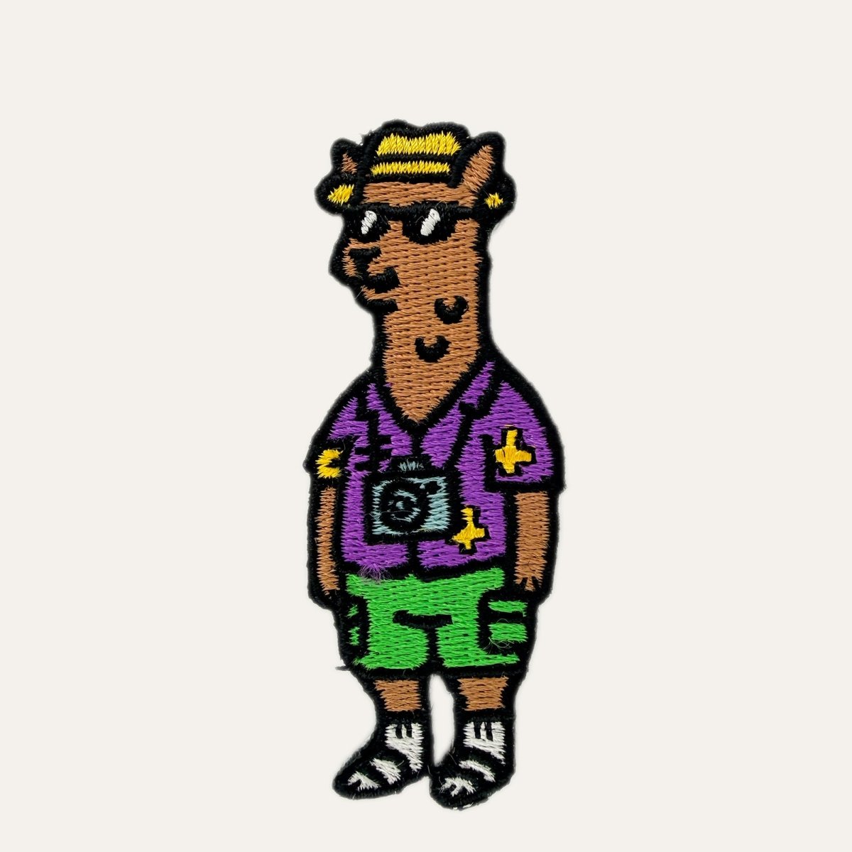Patch – Llama on Tour in - Paw & Pixel Stickdesign